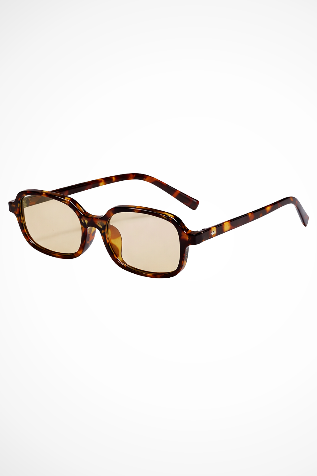 Lunettes de soleil rectangulaires femme rétro verres teintés UV400 monture fine