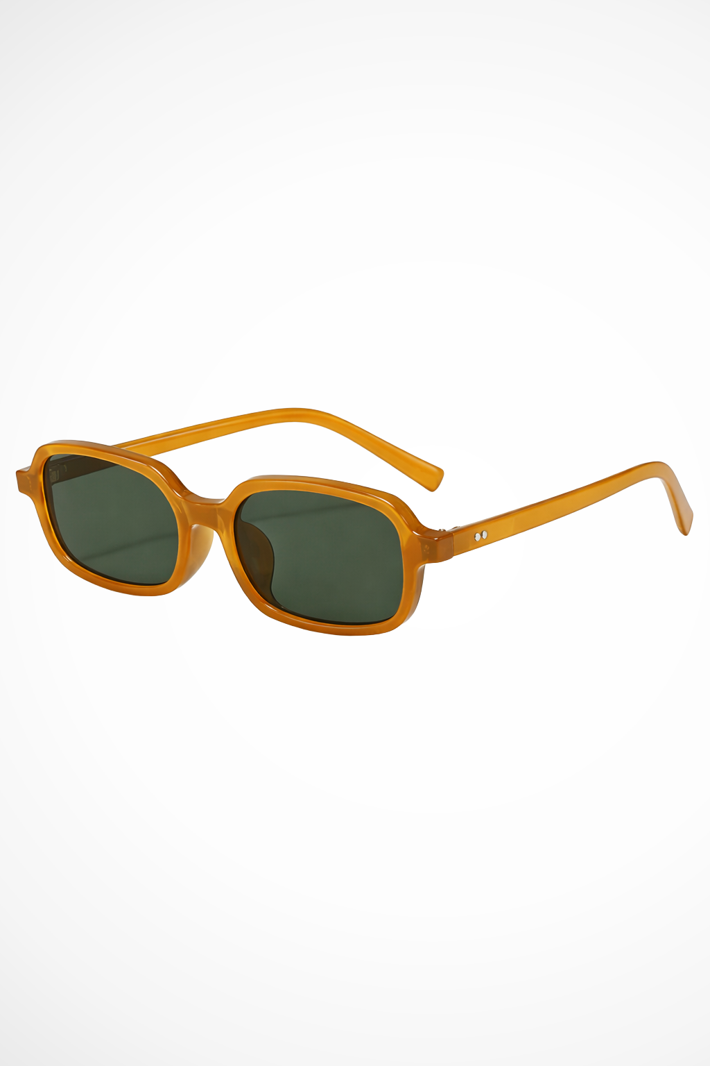Lunettes de soleil rectangulaires femme rétro verres teintés UV400 monture fine