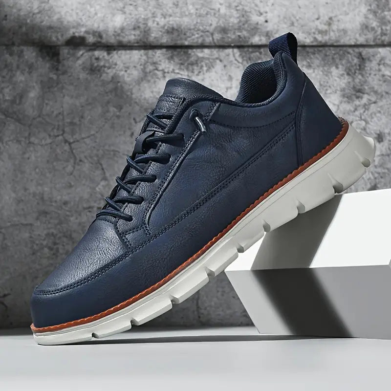 Baskets homme lacets semelle épaisse chaussures marche confort casual légères
